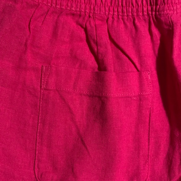 Women’s pink linen shorts. Pink shorts. Size small shorts. New with tags. - Picture 6 of 7